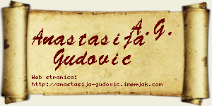 Anastasija Gudović vizit kartica